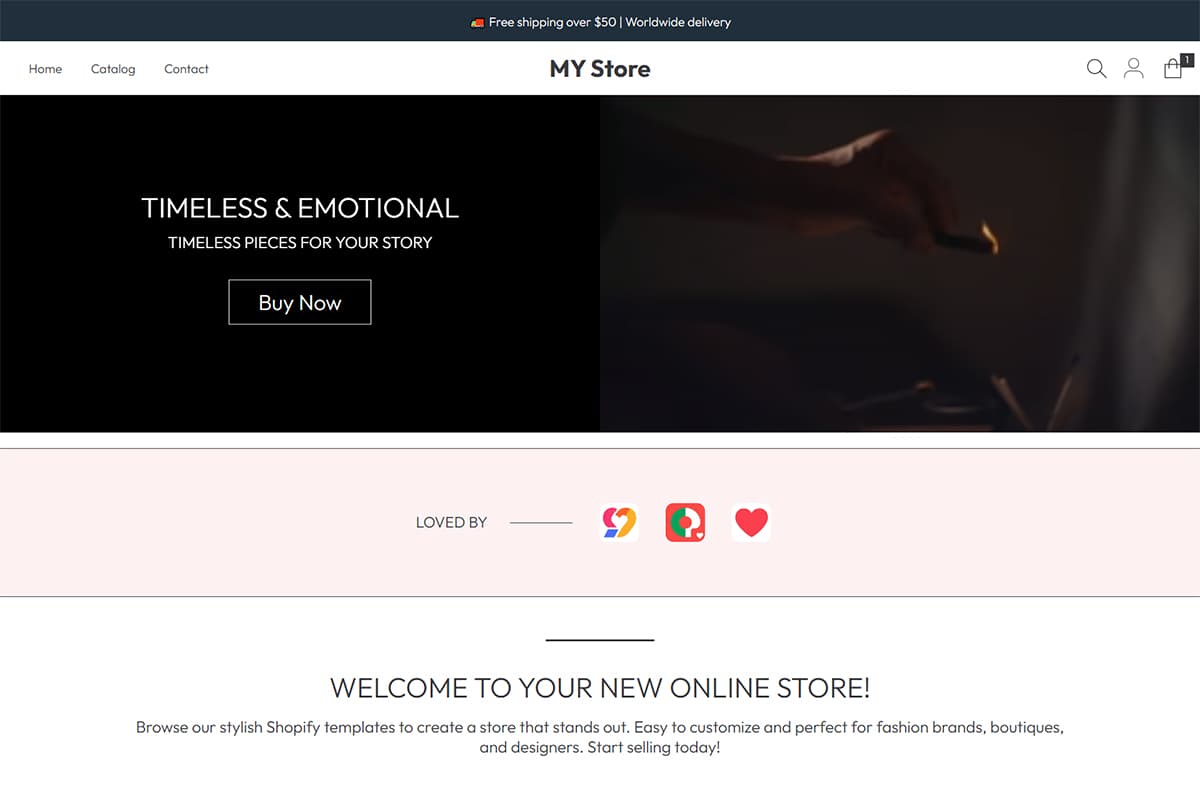 AntTheme Shopify template preview on desktop